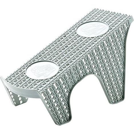 Rangement Chaussures Double Couche - Organisateur Gain De Place En Plastique PP - Pour Entrée Et Armoire - Rangée Simple Gris