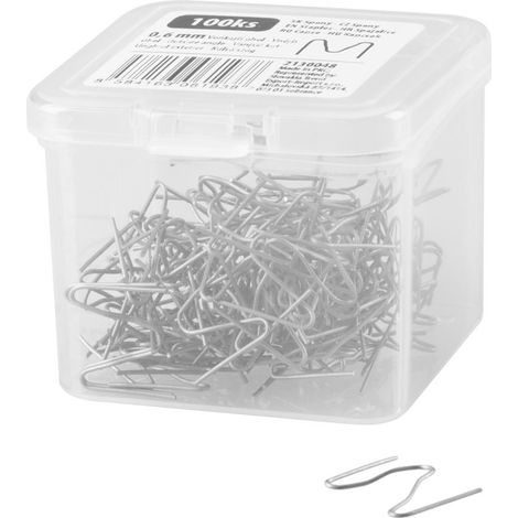 Klammer Strend Pro, für Kunststoffschweißpistole, Außenwinkel, 0,6 mm, Packung 100 Stk. (1/2)