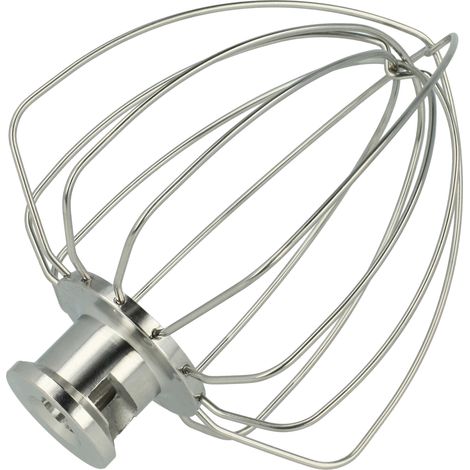 vhbw Schneebesen kompatibel mit KitchenAid KSM150, KSM100, KSM103, K45, KSM12, K45SS, KSM105, KSM110 Küchenmaschine - Edelstahl (1/4)