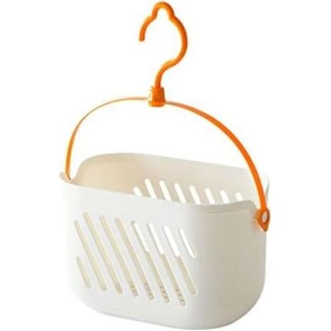 Panier De Douche - Polypropylène 23x13x14 Cm Avec Crochet De Suspension - Pour Salle De Bain Cuisine Camping - 1 Pièce (1/5)
