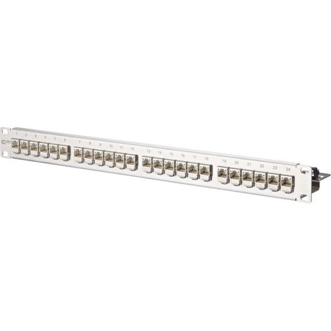 BTR NETCOM Patchfeld C6Amodul 24Port 1HE Edst bestückt TN C6Amod-MP24-Edst (1/2)