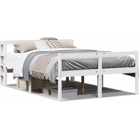 Maison Exclusive - Cama personas mayores y cabecero madera pino b