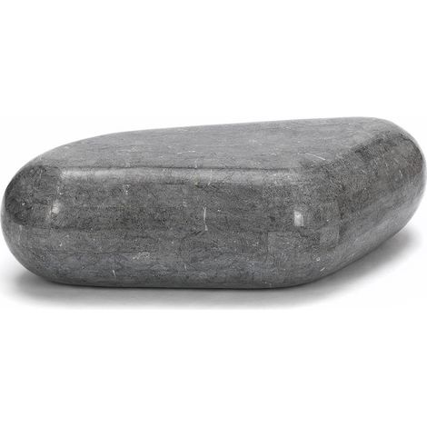 Sasso Medium Table Basse (52X98X27H) En Pierre Fossile Grise (1/3)