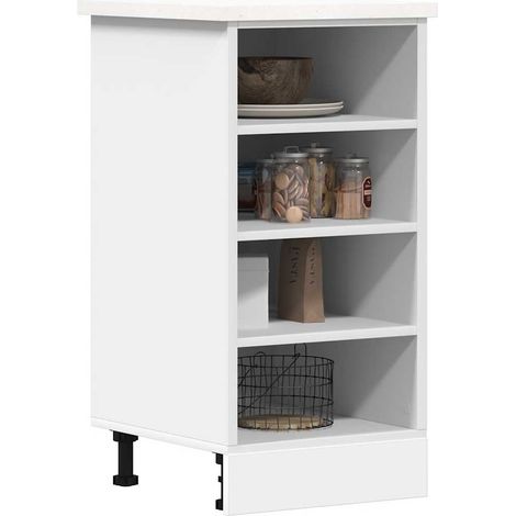Unterschrank Riga Weiß 40x44,5x81,5 cm Holzwerkstoff