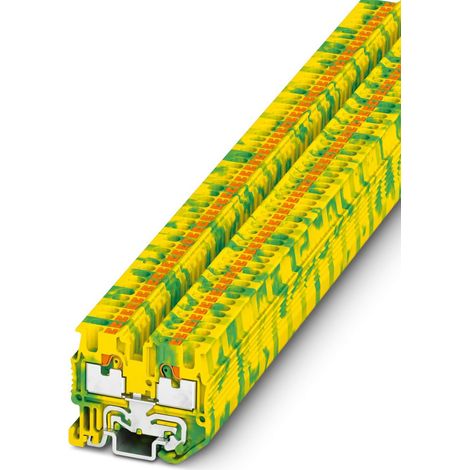 Bloc de mise à la terre Phoenix Contact MPT 1.5/S-PE, 1.5mm², Enfichable, Vert/Jaune ( Prix pour Paquet de 5 )