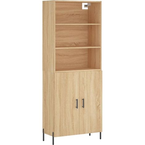 Aparador-cómoda-mueble-organizador-cocina-salón-salón-comedor-alto-Sonoma-695x34x180cm-madera-ingeniería-marrón-020034131