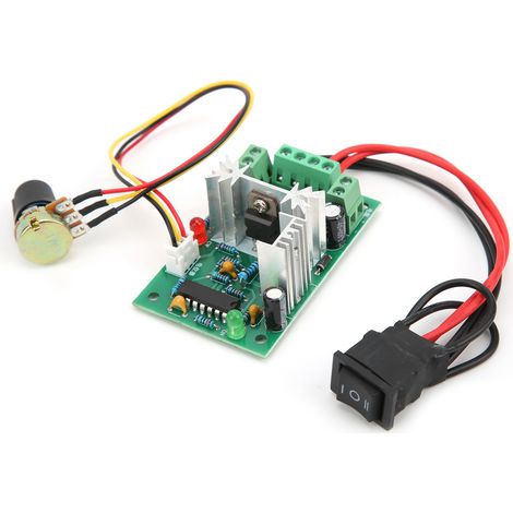 Module de commande de vitesse pour moteur CC, commutateur réglable PWM, contrôleur CW/CCW, 10 V/12 V/24 V/36 V CC (1/5)