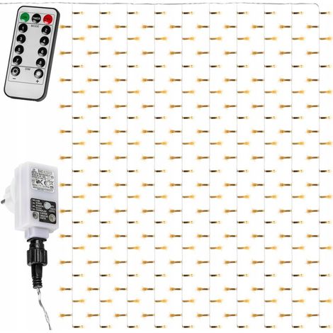 Tenda luminosa a cascata con luci a forma di ghiacciolo, 3x3, 300 LED (1/5)