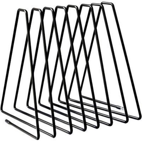 Dreieckige Buchstütze Dokumentenhalter für den Schreibtisch Buchstütze aus Metall Verstellbares Bücherregal Geeignet für Arbeitszimmer Büro und (1/5)
