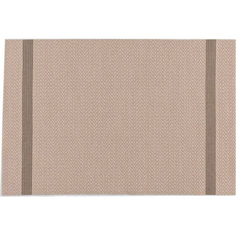Set de Table Déco "Goldira" 30x45cm Taupe & Or (1/3)