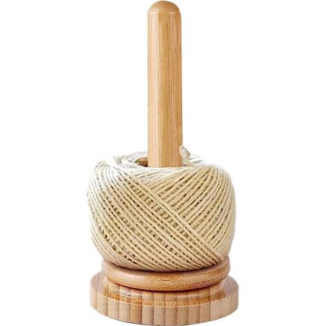 Dérouleur de laine en bois - Support rotatif pour pelote de laine - Support de fil en bois - Support vertical pour tricot et crochet - Cadeau pour les amateurs de tricot (1/5)
