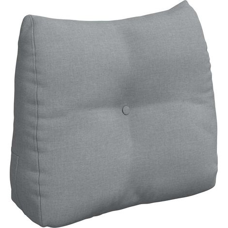 Coussin de Dos Gris clair 60 x 24 x 50 cm tissu