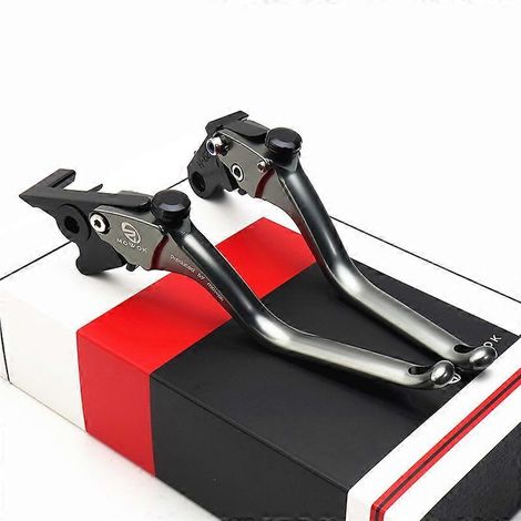 Guidon d'embrayage et de frein en alliage d'aluminium modifié pour KTM DUKE790, DUKE890 et ADV790 (couleur titane ADV790) (1/4)