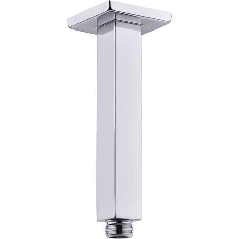 Bras d'extension de douche carré épais en acier inoxydable de 8 pouces, bras de pommeau de douche droit monté au plafond pour pluie au plafond (1/5)