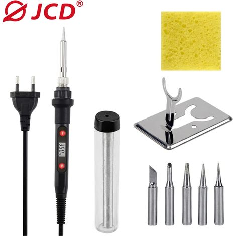 Fer à souder professionnel (80 W) à température réglable avec affichage numérique, kit d'outils de réparation. (1/5)
