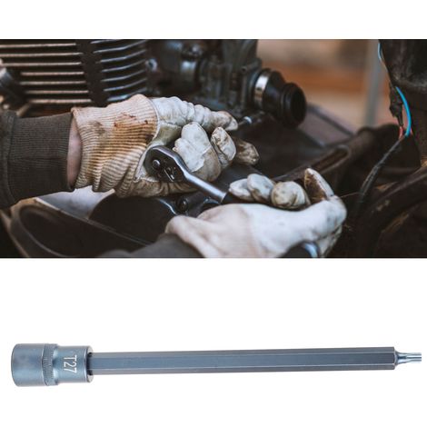Douille à dégagement rapide en acier allié S2 avec embout de tournevis hexagonal en forme d'étoile T27 (1/5)