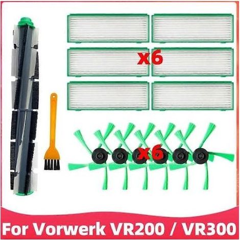 Accessoires pour l'aspirateur Vorwerk Kobold VR200 VR300 : brosse latérale rotative, filtre HEPA, accessoires essentiels. (1/5)
