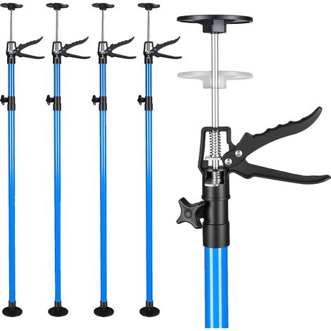 Barre de support, réglage de hauteur télescopique, capacité de charge robuste, Bleu (1/2)