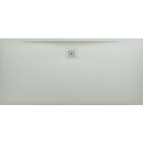Receveur de douche LAUFEN PRO, rectangulaire, écoulement latéral long, 1600 x 750 x 32 mm, gris clair LAUFEN