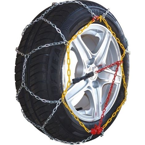 Chaîne à neige maillons acier ultra résistants 125/80R15 – Montage rapide à cliquet – Adhérence optimale sur neige et glace – Charge max 980 kg – Polaire (1/5)