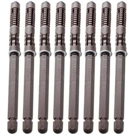 BARKBUSTERS Lot de 8 supports d'étagères flottants en bois invisibles et durables avec vis - Pour le matériel réglable - Pour étagères (diamètre 10 x 100 mm) (1/5)