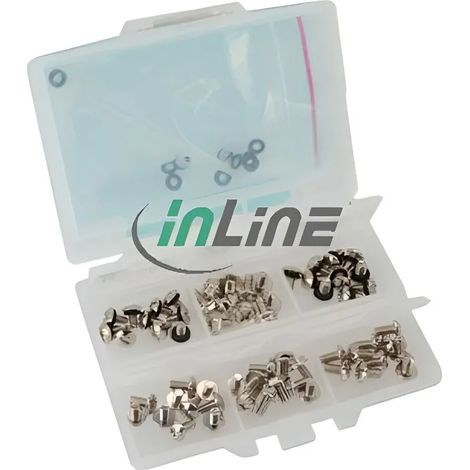 Juego de tornillos inline 77789 acero inoxidable 83 piezas