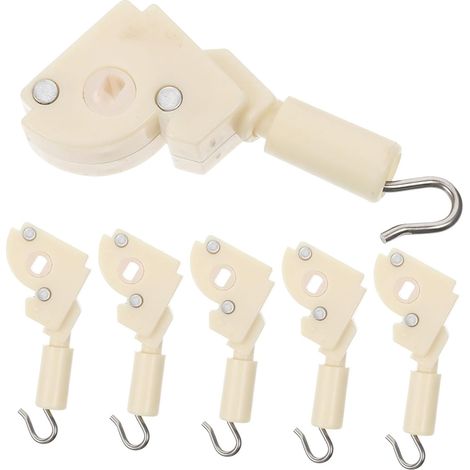 6 Pièces Kit de Crochet de Dorientation pour Stores Horizontaux de Remplacement Blind Wand Installation Facile et pour Rideaux et Stores (1/5)