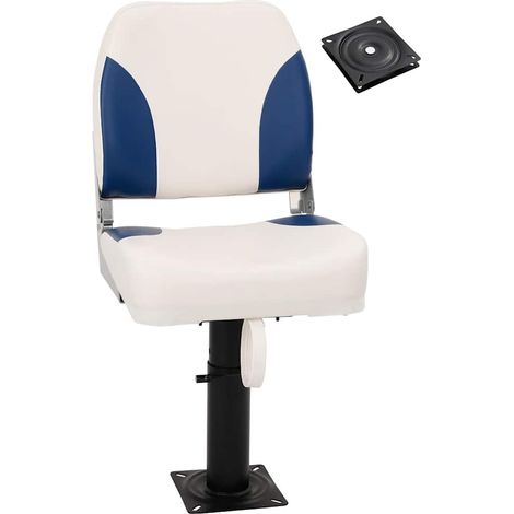 vidaXL Boat Seat with Pedestal Height Adjustable 360° Rotatable (1/5)