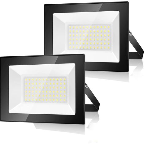 Bleosan – Projecteur LED extérieur 50W 5000LM 6500K – Étanche IP66 – Angle de faisceau 120° – Pour éclairage de jardin, garage, terrasse