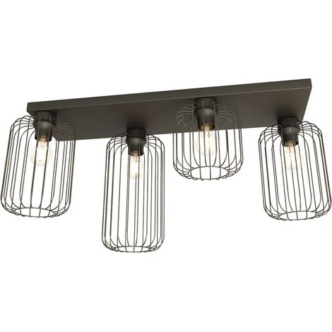 Lampada a sospensione Barn in acciaio nero opaco (1/5)