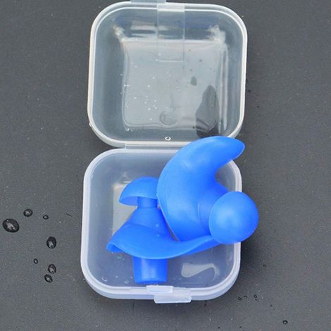 1 Paar wasserdichte Silikon-Schwimmohrstöpsel für Erwachsene, Kinder und Erwachsene beim Tauchen – weiche, geräuschdämpfende Ohrstöpsel (1/3)