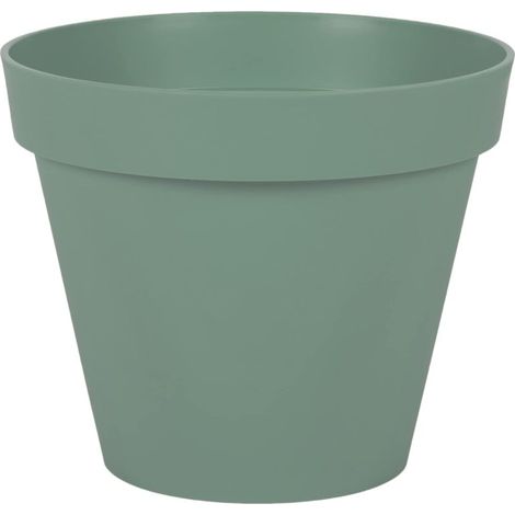 Runder toskanischer Blumentopf Ø 25 cm - Volumen 6 l - Ø 25 x H. 21 cm - Taupe