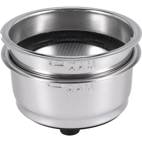 Panier-filtre à café, lot de 2, en acier inoxydable, pour machine à café, porte-filtre ou cafetière à filtre.-AquaForge (1/5)