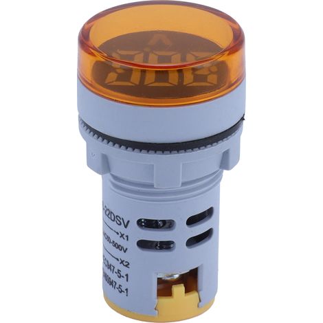 Voyant indicateur de tension AD16-22DSV, rond, 60500 V CA, jaune (1/5)