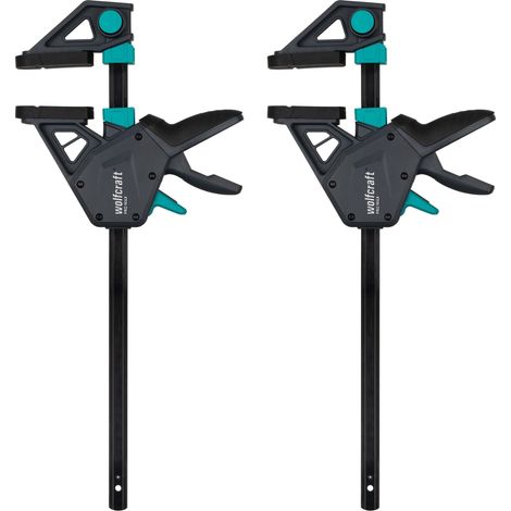 Lot de Serre-Joints à une main - Force de serrage 250kg - Ouverture 300mm - Pour les exigences professionnelles, réf 8666060 (1/5)