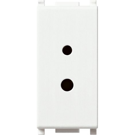 VIMAR - 14331 Enchufe polarizado 2P 6A 24V SELV blanco