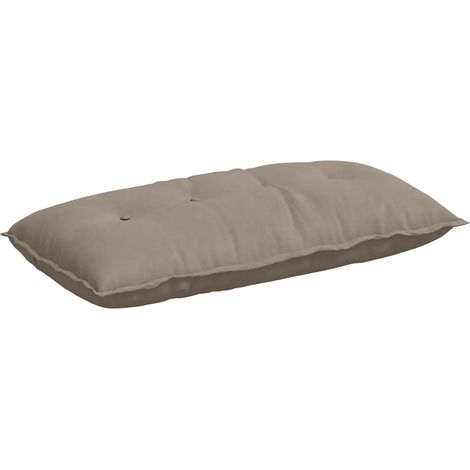 Back Pillow Taupe 100 x 50 cm Microfibre Fabric vidaXL