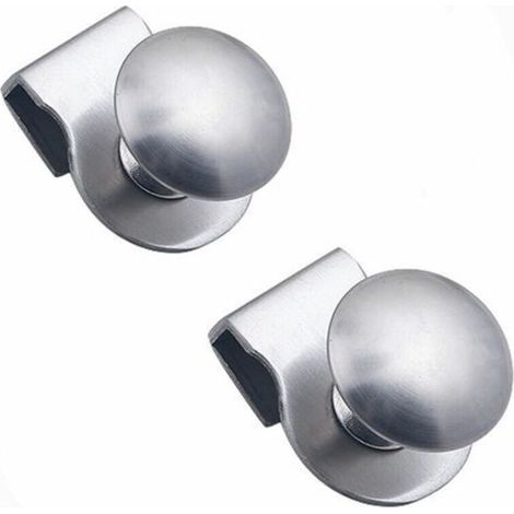 Poignée De Porte En Verre - Acier Inoxydable Et Alliage D'aluminium - Pour Portes Vitrées Épaisseur 5 À 8 Mm - 2 Pièces (1/5)