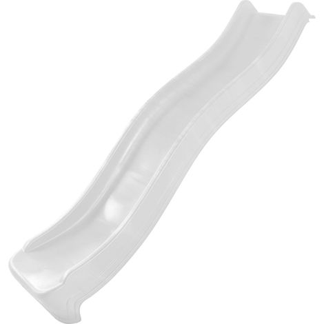 Axi Sky220 Toboggan À Eau En Blanc - 220 Cm  Élément Complémentaire Pour Aire De Jeux / Maison De Jeu Enfant  Toboggan Pour Hauteur De Estrade 120 Cm