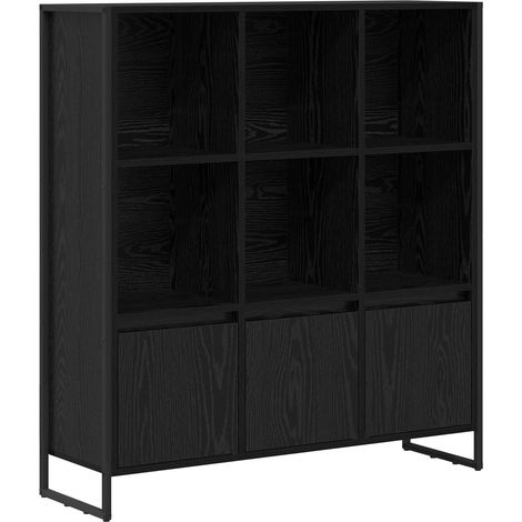 Maison Exclusive - Bücherregal 2 pcs Schwarz Eichen-Optik 99,5 x
