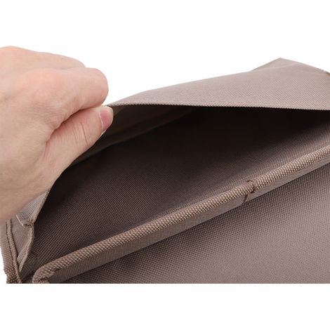 Organizer zum Aufhängen über dem Sofa mit Fächern und einer Ablage für Fernbedienung, Tablet und Brille. (1/5)