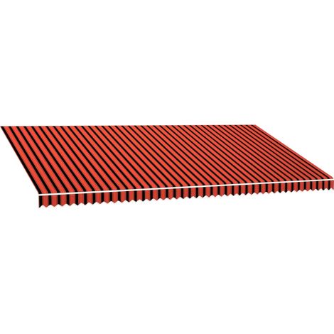 Maison Exclusive - Tenda da Sole in Tela Arancione e Marrone 6x3 m
