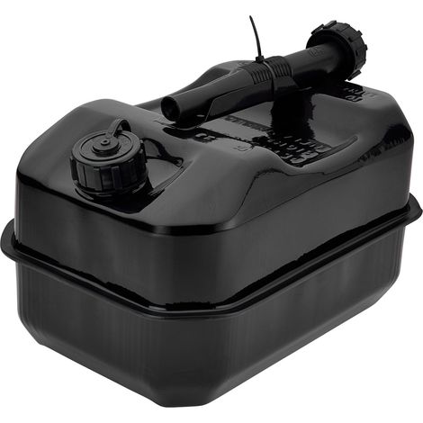 Draper 31792 Flat Steel Fuel Can, 10L, Black