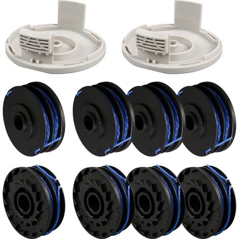 Carrete de corte RAC123 para cortacéspedes Ryobi, 1,6 mm x 8,3 m, carrete de repuesto para Ryobi RLT4027, RLT4125, RLT5027, RLT6030 (1/5)