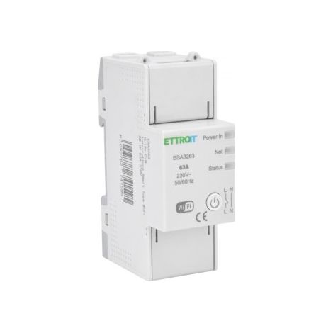 ETTROIT ESA3263 Smart Tuya Wifi-Schalter 63A auf DIN-Schiene 2M 1P 220V, Steuerung per App (1/3)