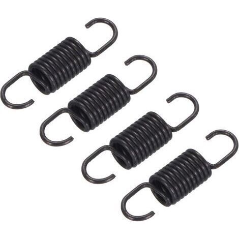 4 pièces Noir Ressorts de Rechange pour Fauteuil inclinable de 68 mm Ressorts de Tension à Double Crochet