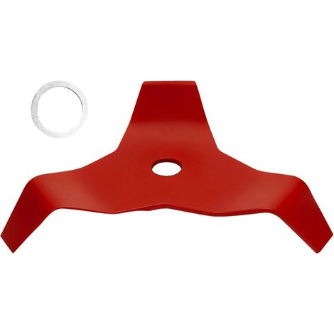 Lame Coupe Bordure 3mm, Lame Debrouissalleuses Ronces Rouge Tete Debroussailleuse Universelle a Dents Courbees, pour Tondeuse et Debroussailleuse, pour Soin Precis des Surfaces (1/5)
