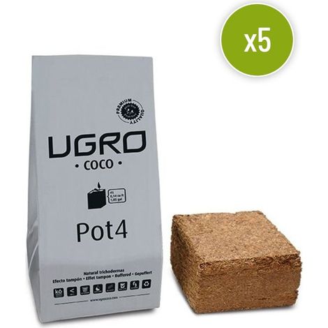 Lot de 5 pots-4 - Pots de coco 4L - U-GRO
