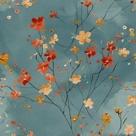 Tela decorativa para exteriores Oxford - Motivo floral I DX5467 (1/5)