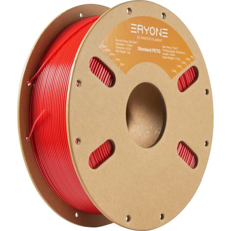 3D-Druckfilament, biologisch abbaubares PETG, Durchmesser 1,75 mm, PETG Rot (1/2)